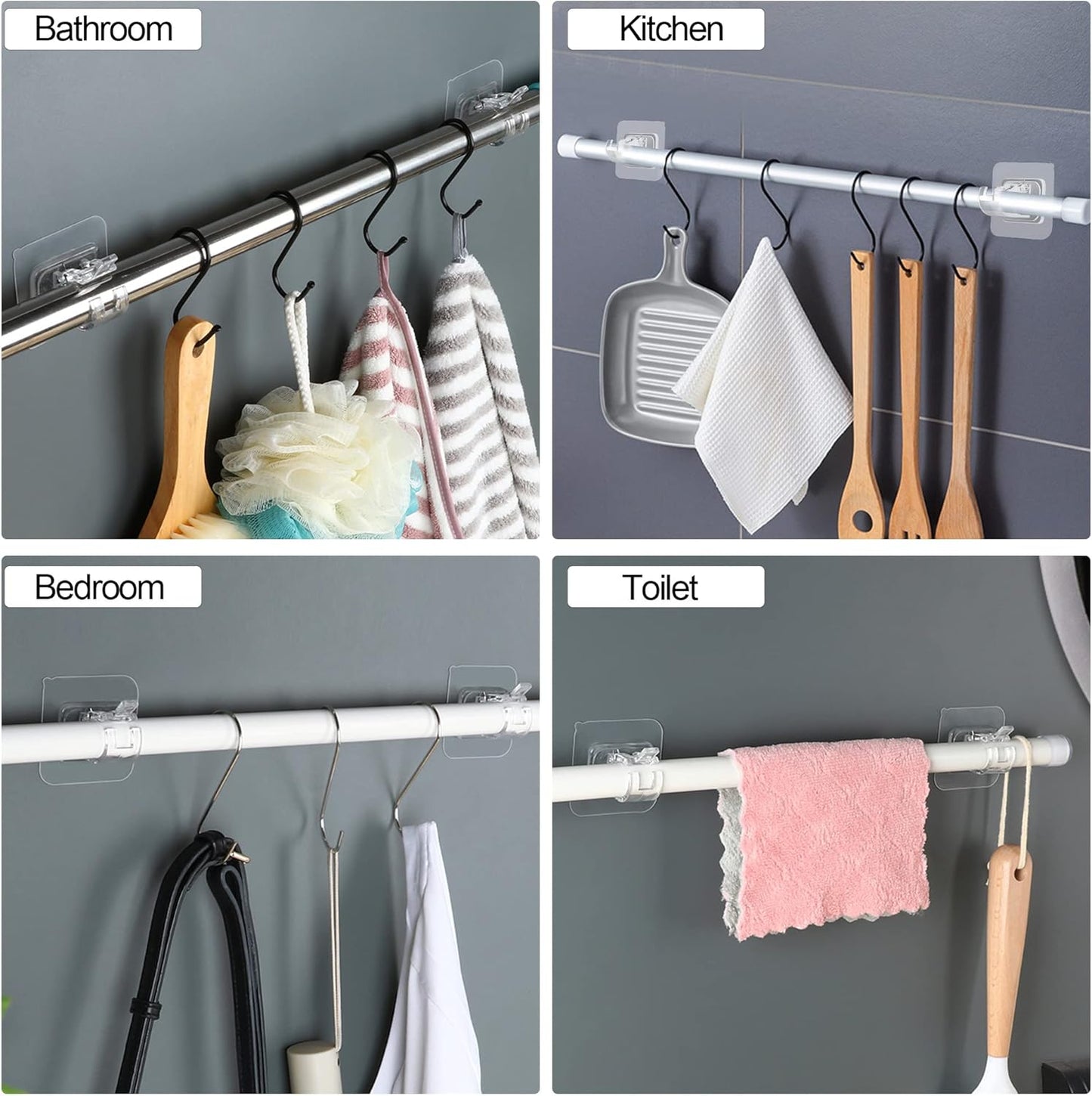 Easy Stick Curtain Holders