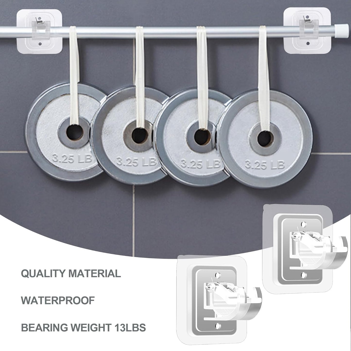 Easy Stick Curtain Holders